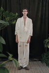 MUTEDANCE 24 Spring/Summer Printed Blouse/Pants MD-MD24SS127-HOARY